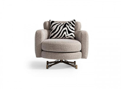 Sessel Ohrensessel Cocktailsessel Clubsessel Grau Stoff Polster Sitzer